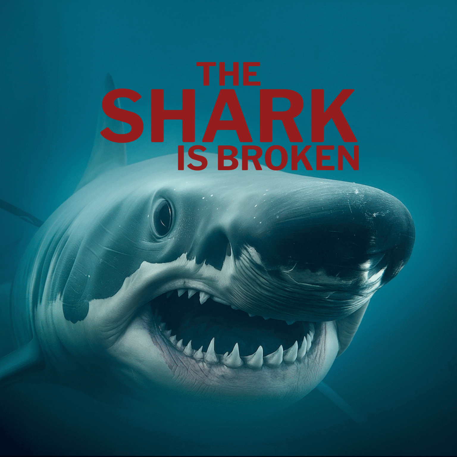 SHARK GRAPHIC WITH RED